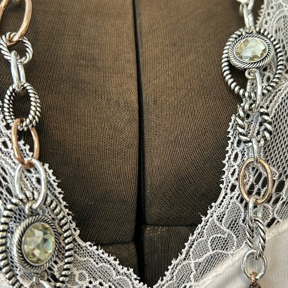 Premier Design silver & gold glass beads adjustable long 2025 trend lightweight - Picture 3 of 7